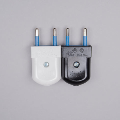 2 Pin Euro Plug (High Quality) Screw Terminals - Lightspares