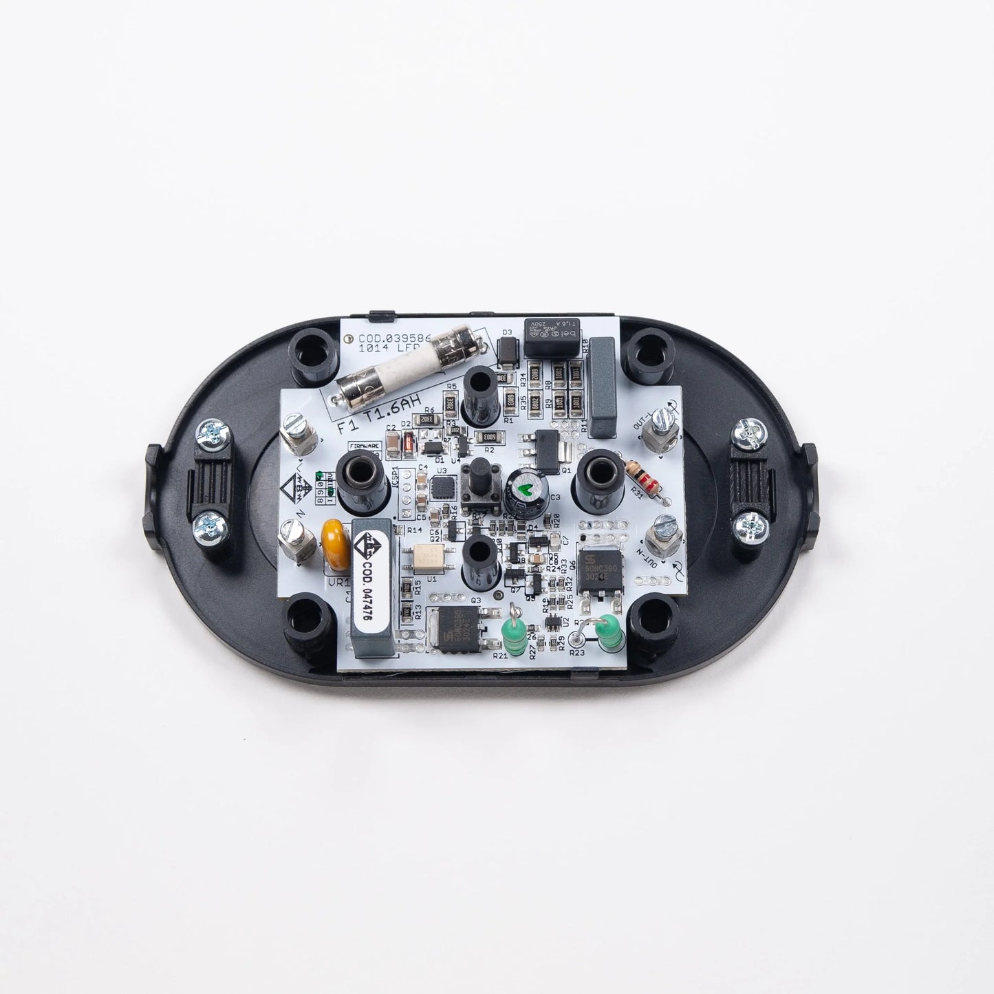 Designer Black Inline Electronic Floor Dimmer Switch for Two Core Flex UK, EU & US Compliant