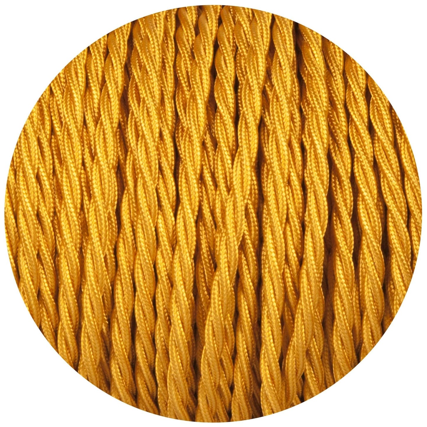 Celtic Gold Twisted Fabric Braided Cable - Lightspares