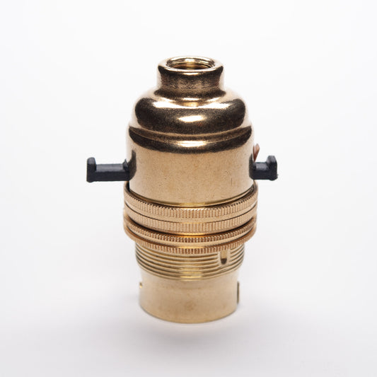 Switched Bayonet Period Lampholder M10 Threaded - All Colours