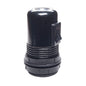 Black Bakelite E27 ES Switched Threaded Skirt Edison Screw Lampholder with shade rings