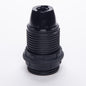 E14 Black Plastic Lampholder M10 Threaded