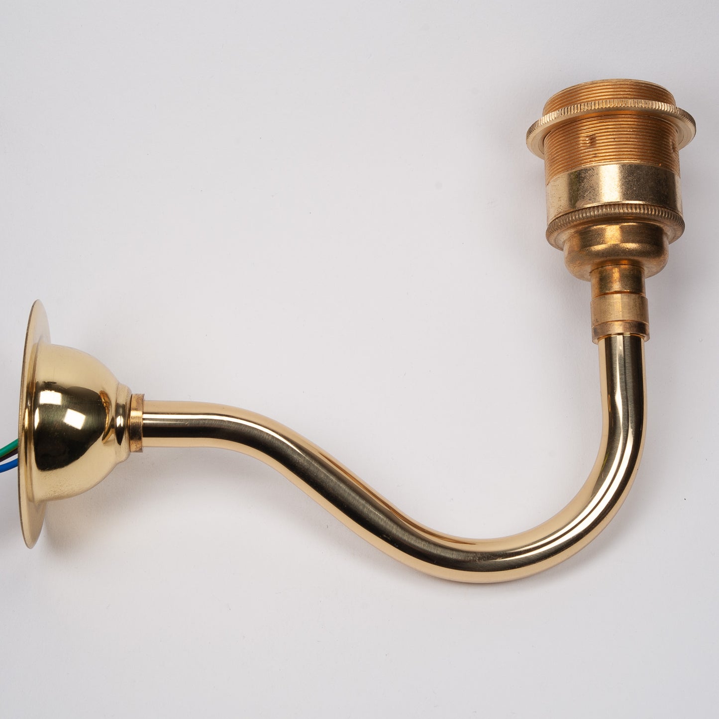 Brass Coventry Bend Swan Neck Wall Light
