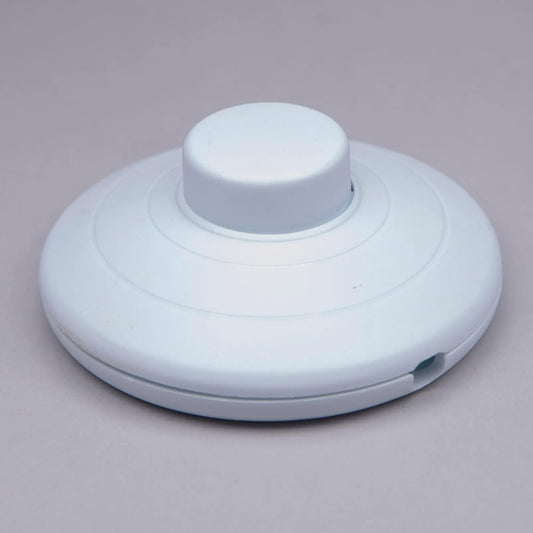 White Round Foot Floor Switch with Push Terminal CE & UL