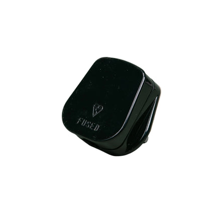 UK 3A Three Pin Plug Black White or Transparent