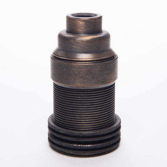 E14 Solid Brass Lampholder M10 Threaded - Brushed Antique Brass