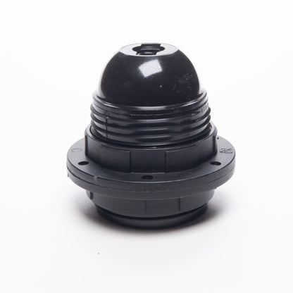 E27 Plastic Wide Ring Lampholder M10 Threaded - All Colours