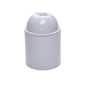 E27 ES Edison Screw White Plastic Lampholder M10 Threaded Plain Skirt