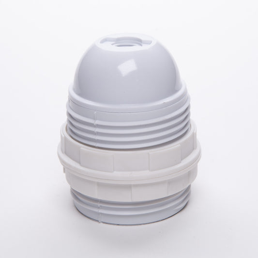 E26 UL White Plastic Lampholder (USA ONLY)