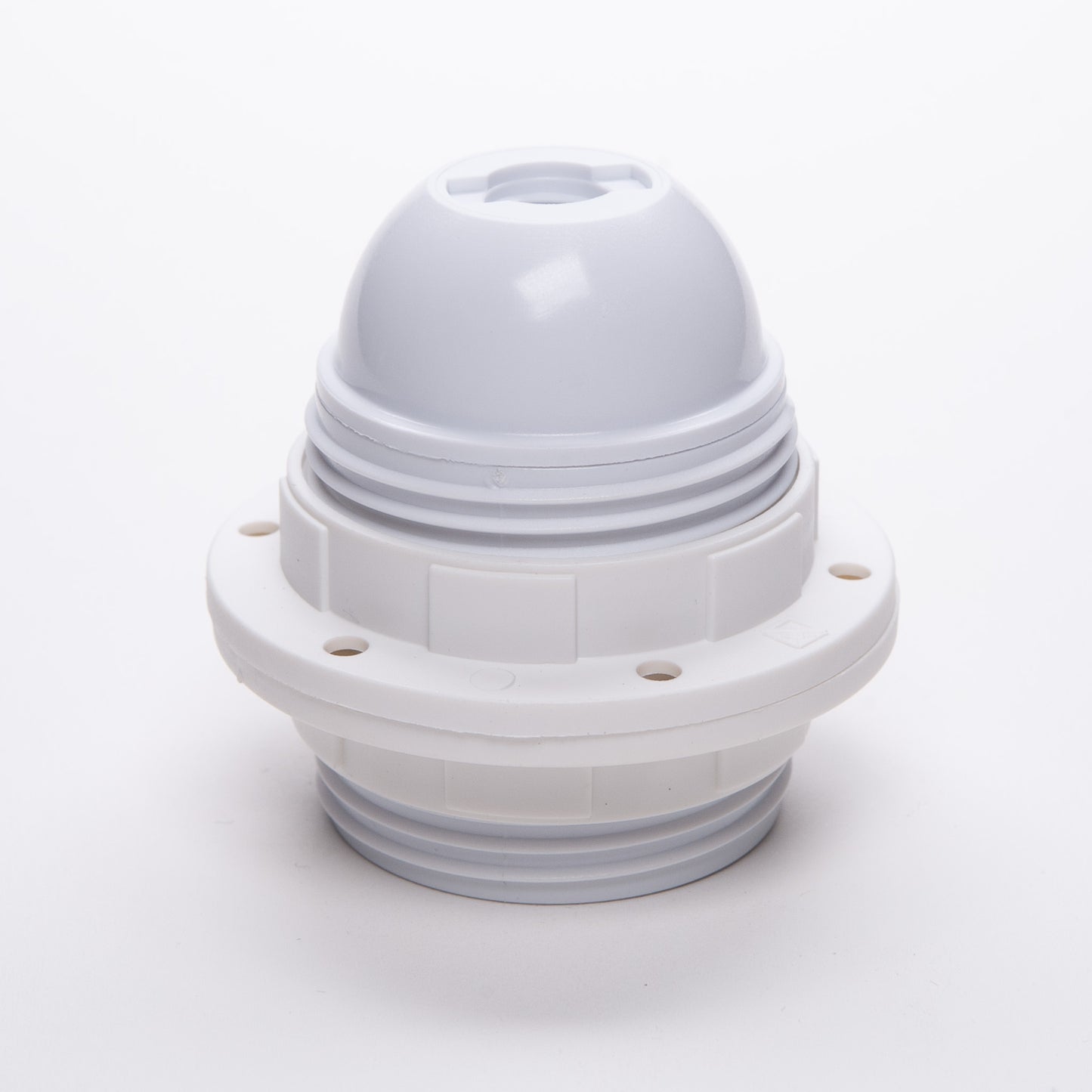 E27 Plastic Wide Ring Lampholder M10 Threaded - All Colours