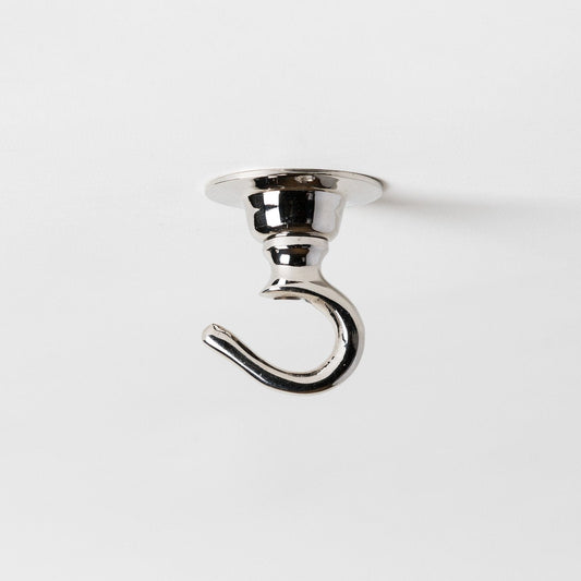 Small Ceiling Hook - Chrome - Enamel Shades