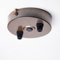 Old English Brass 100mm Steel Ceiling Rose - All Outlet Options