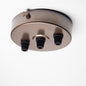 Old English Brass 100mm Steel Ceiling Rose - All Outlet Options