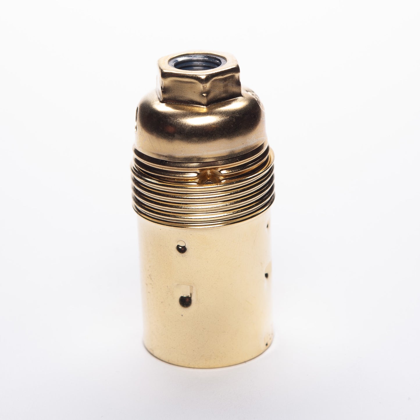 E14 Plain Skirt Metal Lampholder M10 Threaded - All Colours