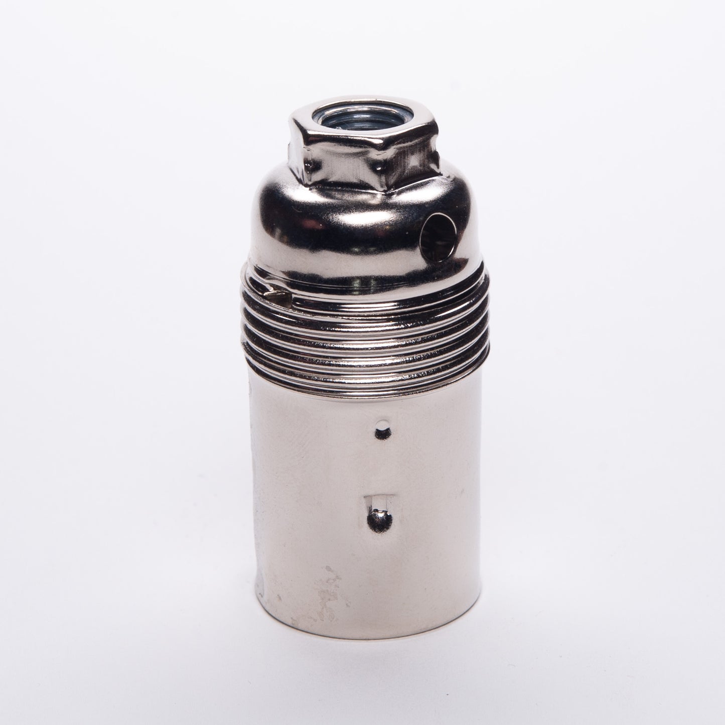 E14 Plain Skirt Metal Lampholder M10 Threaded - All Colours