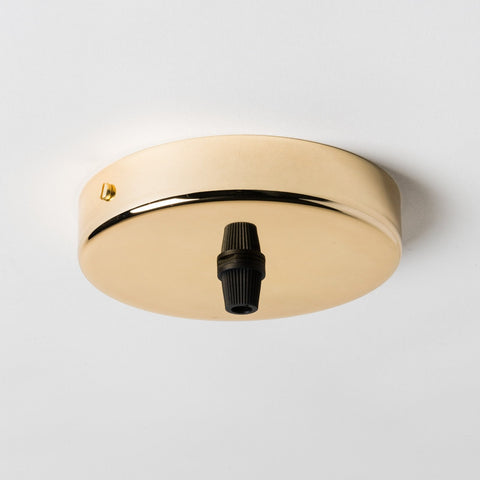 Brass 100mm Ceiling Rose - All Outlet Options - Lightspares