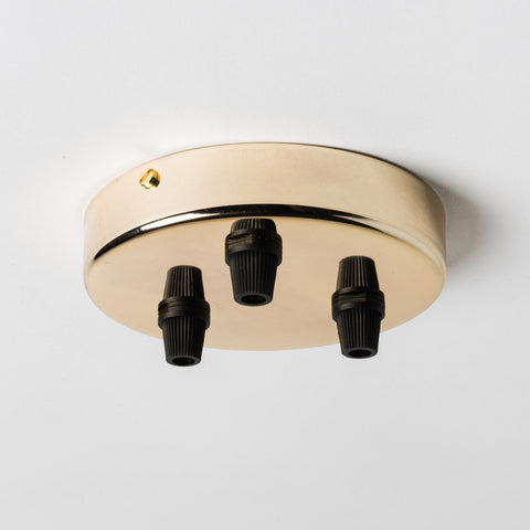 Brass 100mm Ceiling Rose - All Outlet Options - Lightspares