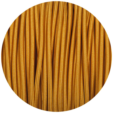 Celtic Gold Round Fabric Braided Cable - Lightspares