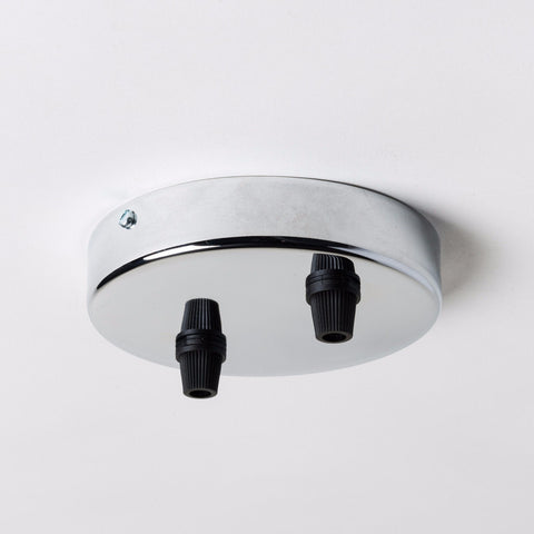 Chrome 100mm Ceiling Rose - All Outlet Options - Lightspares