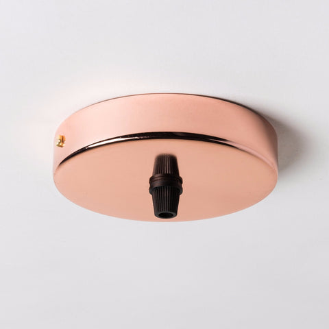 Copper 100mm Ceiling Rose - All Outlet Options - Lightspares