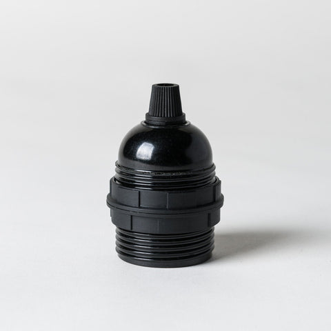E26 UL Black Bakelite Lampholder with grip (USA ONLY) - Lightspares