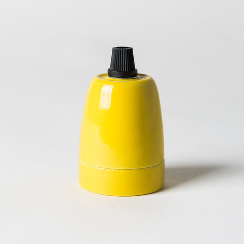 E27 Ceramic Lampholder with grip - All Colours - Lightspares