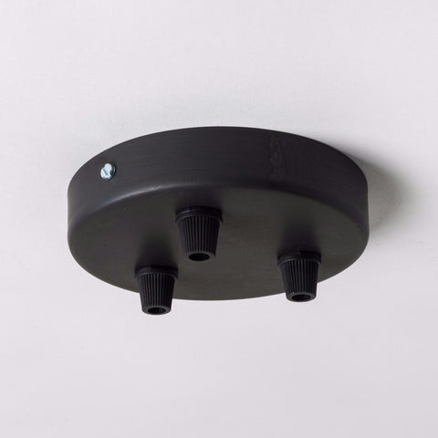 Gunmetal 100mm Ceiling Rose - All Outlet Options