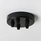 Black Steel 100mm Ceiling Rose - All Outlet Options - Lightspares