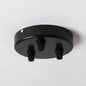 Black Steel 100mm Ceiling Rose - All Outlet Options - Lightspares