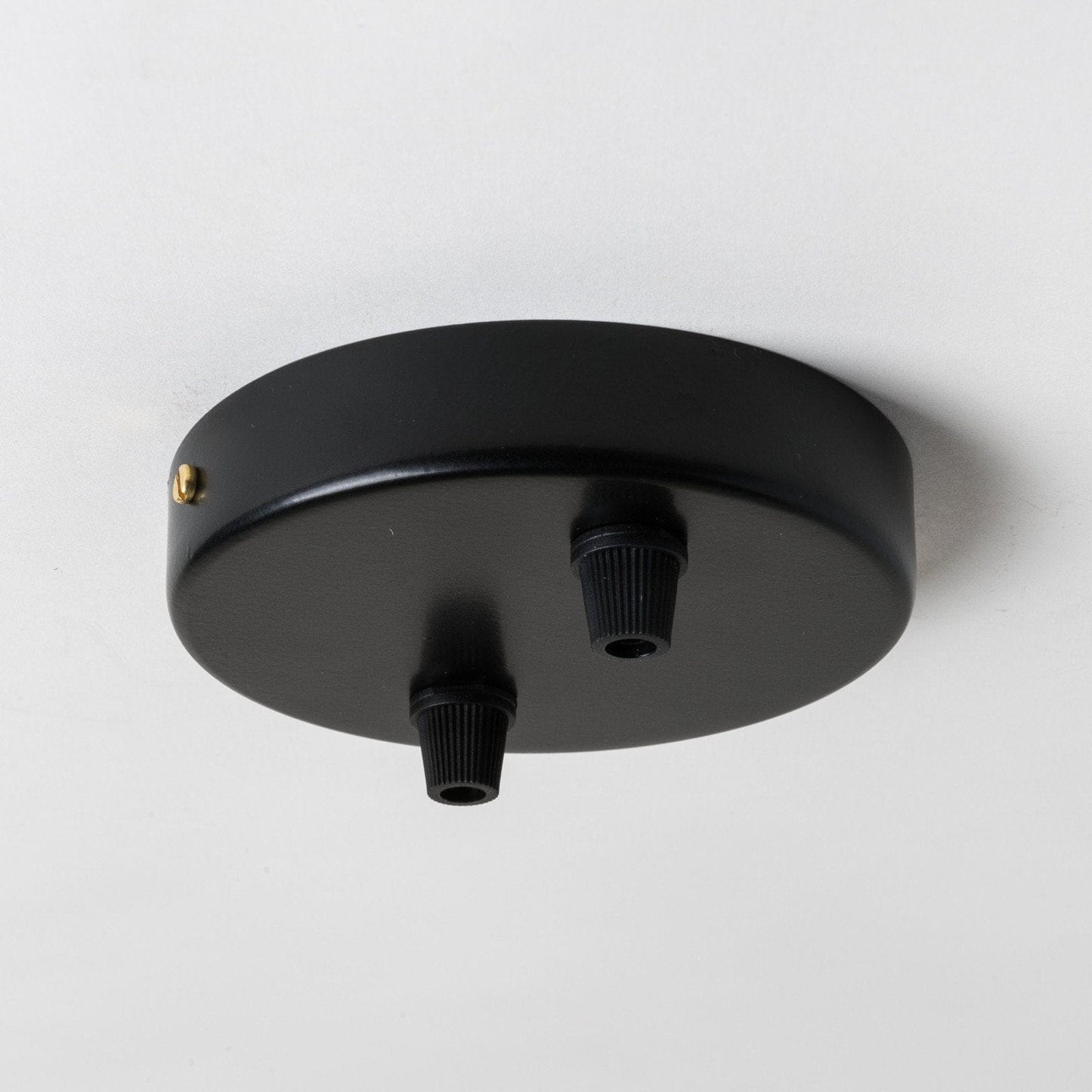 Black Steel 100mm Ceiling Rose - All Outlet Options - Lightspares