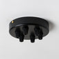 Black Steel 100mm Ceiling Rose - All Outlet Options - Lightspares