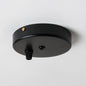 Black Steel 100mm Ceiling Rose - All Outlet Options - Lightspares