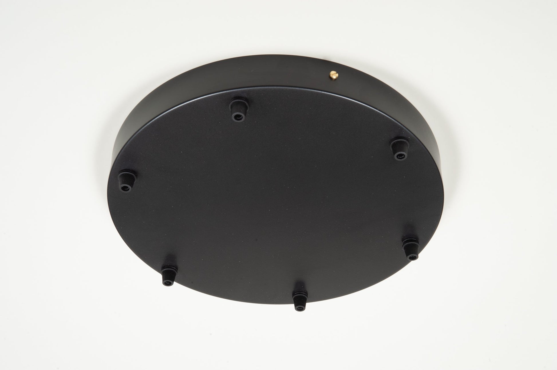 Black Steel Ceiling Rose Large 300mm - All Outlet Options - Lightspares
