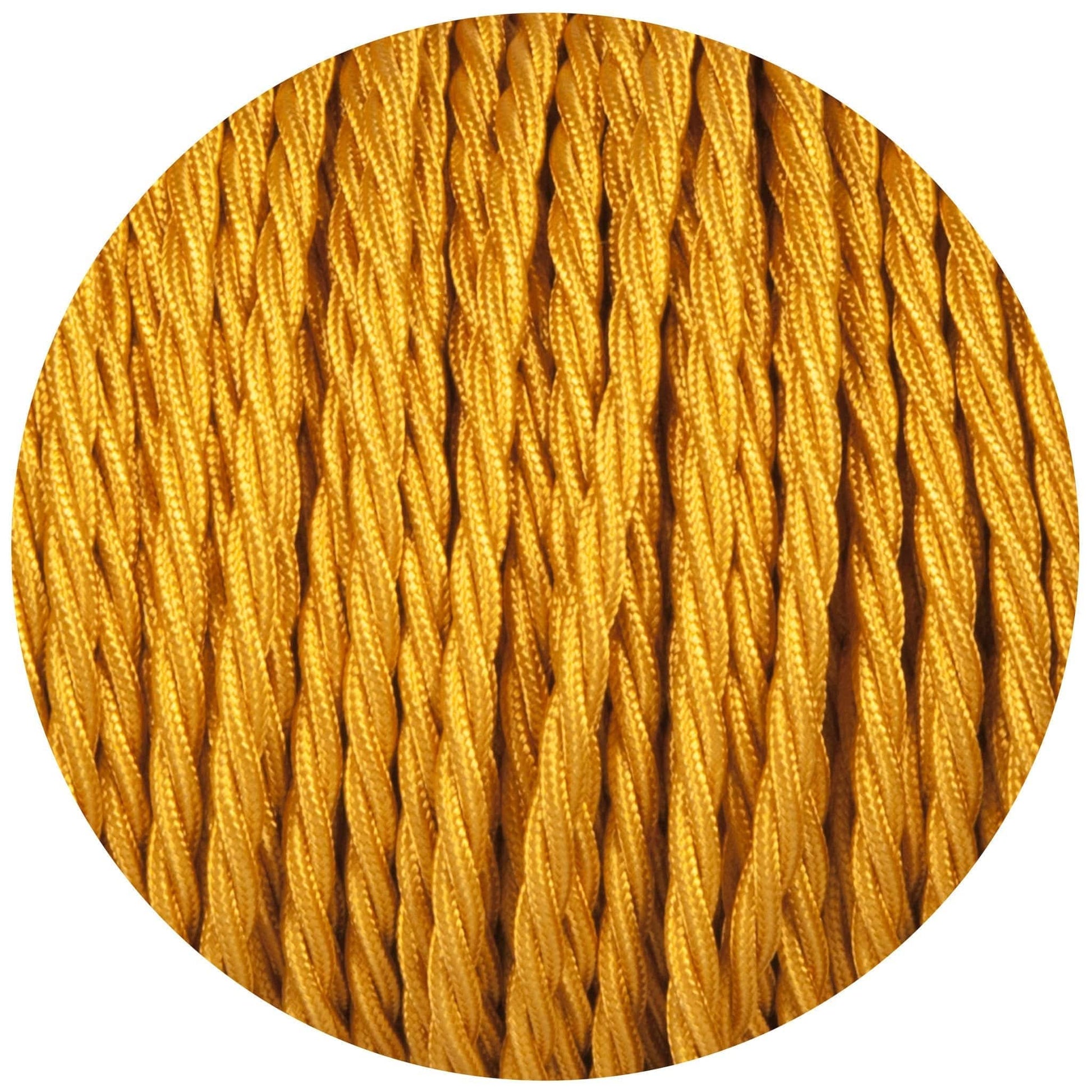 Celtic Gold Twisted Fabric Braided Cable - Lightspares