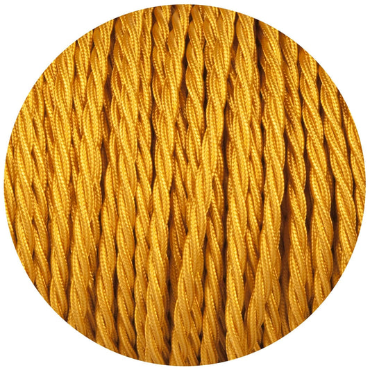 Celtic Gold Twisted Fabric Braided Cable - Lightspares