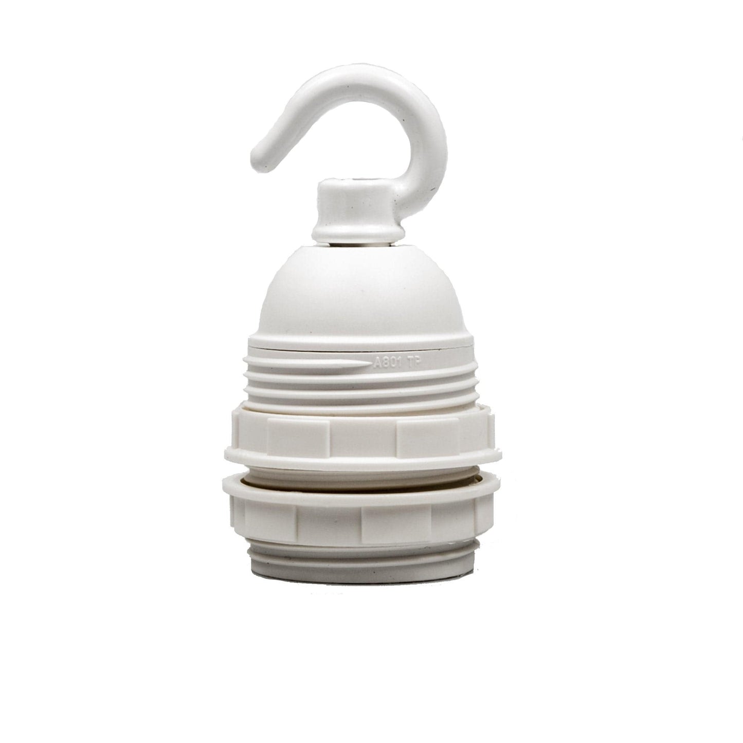 E27 Plastic Lampholder with hook - All Colours - Lightspares