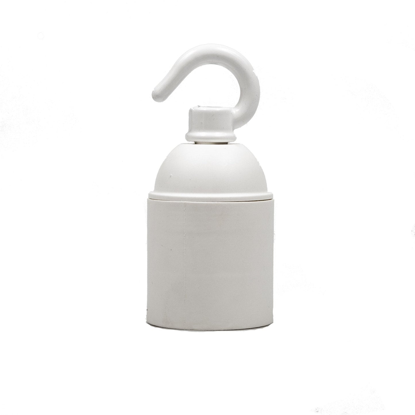 E27 Plastic Plain Skirt Lampholder with hook - All Colours - Lightspares