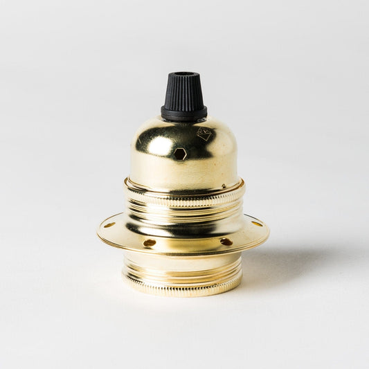 E27 Wide Ring Lampholder with grip - All Colours - Lightspares