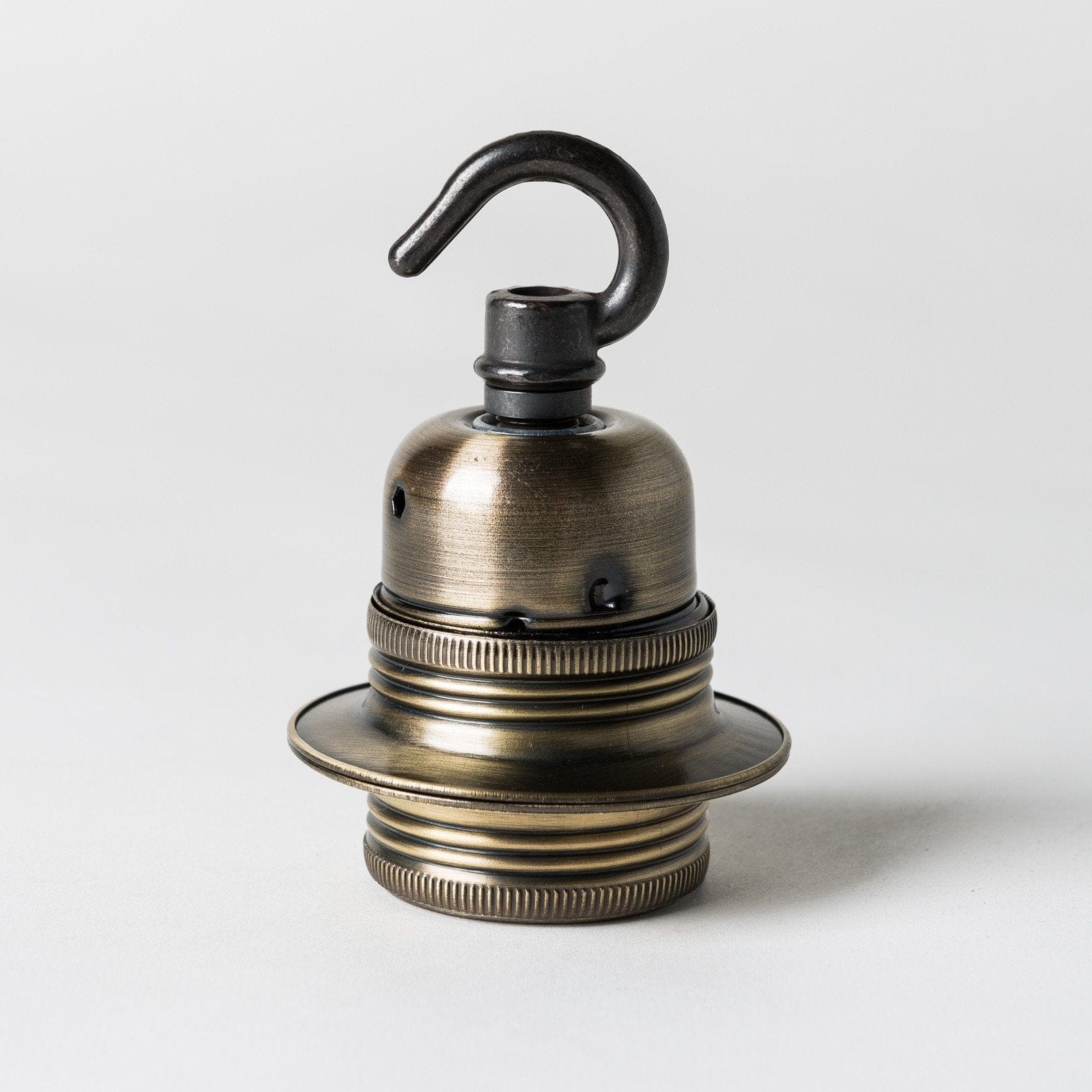 E27 Wide Ring Lampholder with hook - All Finishes - Lightspares