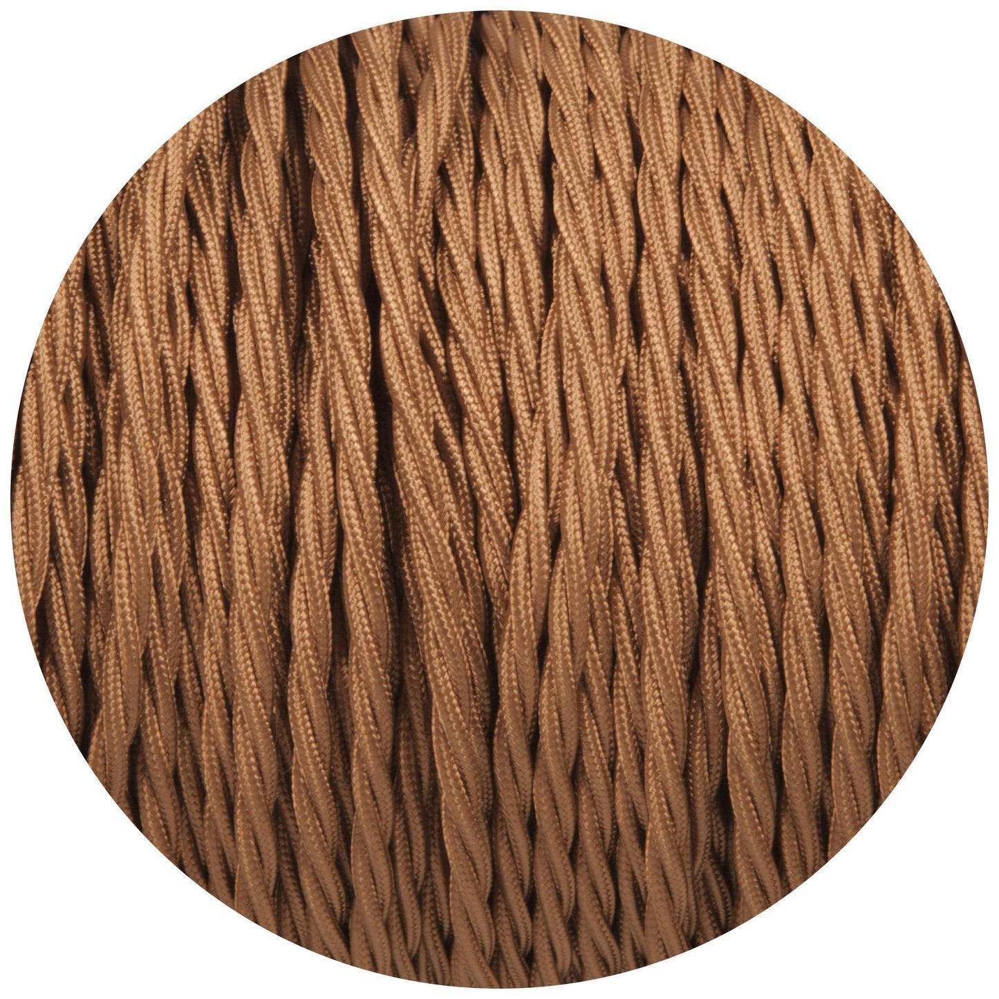 Havanna Gold Twisted Fabric Braided Cable - Lightspares