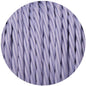 Light Purple Twisted Fabric Cable - Lightspares