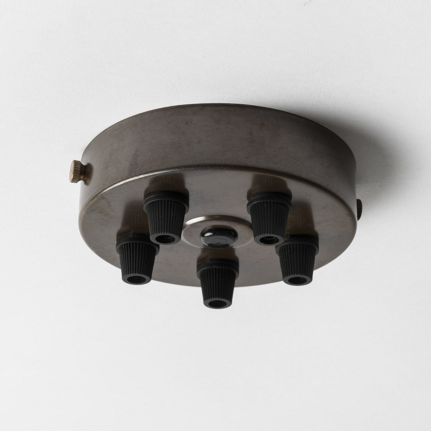 Old English Brass 100mm Steel Ceiling Rose - All Outlet Options - Lightspares