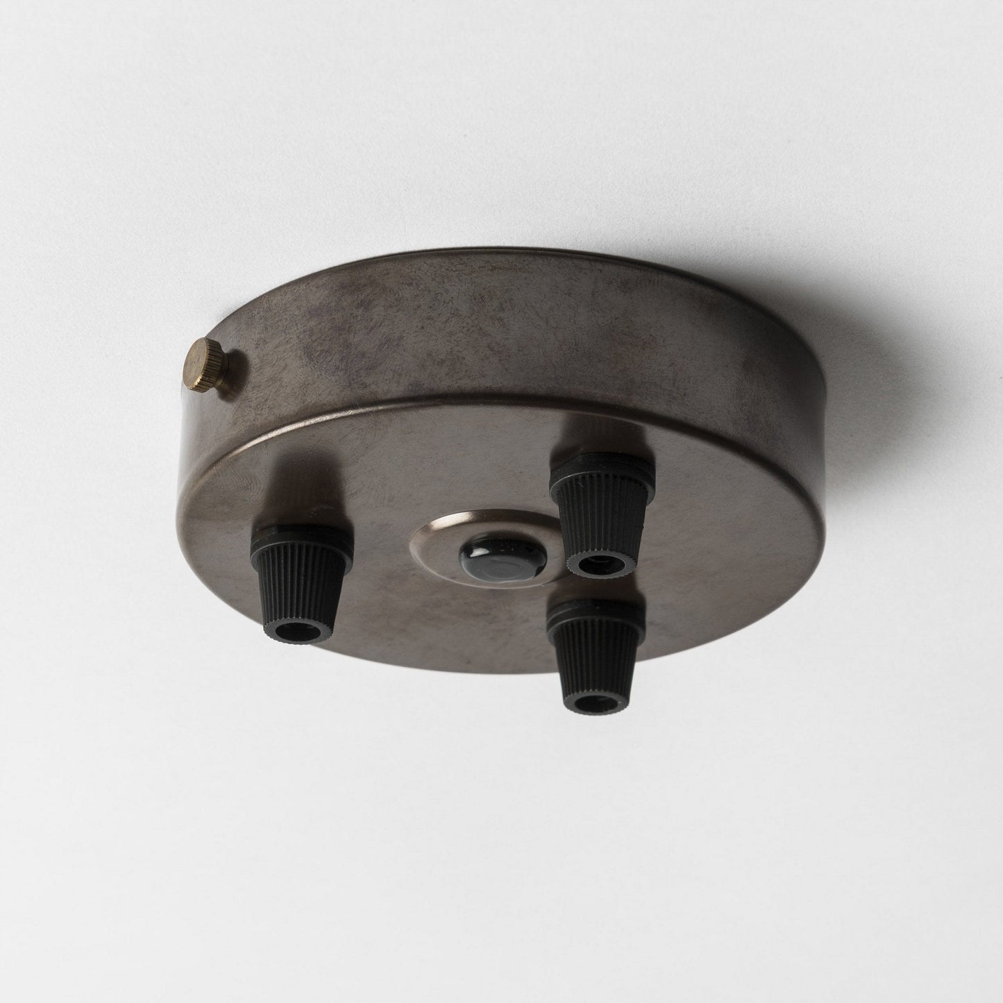 Old English Brass 100mm Steel Ceiling Rose - All Outlet Options - Lightspares