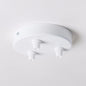 White Steel 100mm Ceiling Rose - All Outlet Options - Lightspares