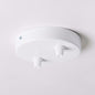 White Steel 100mm Ceiling Rose - All Outlet Options - Lightspares