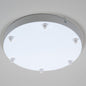 White Steel Ceiling Rose Large 300mm - All Outlet Options - Lightspares