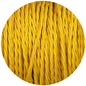 Yellow Twisted Fabric Braided Cable - Lightspares