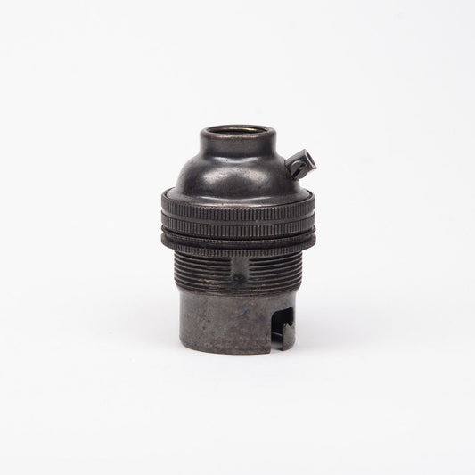 Bayonet Bronze Black Brass Period Lampholder 1/2" Threaded