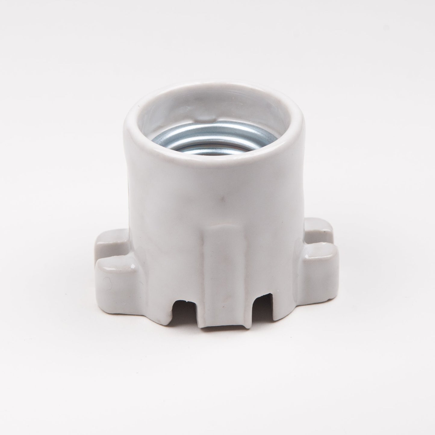 E27 Porcelain Ceramic Batten Fixed Mount E27 Lampholder