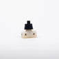 Simple Push Switch M10 8mm Thread Black Cap
